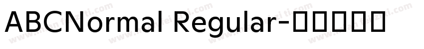 ABCNormal Regular字体转换